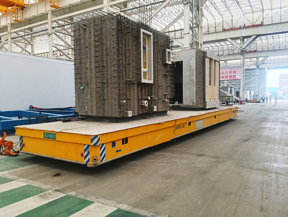 13米舵輪全向車(chē)-磁導(dǎo)航AGV成功交付江門(mén)客戶(hù) 助力重型水泥房體高效轉(zhuǎn)運(yùn)！